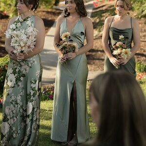 Elegant Green Women's Dress